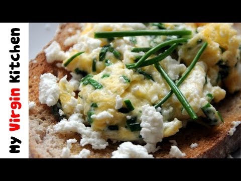 Scrambled Egg with Cream Chives & Cheese - MYVIRGINKITCHEN