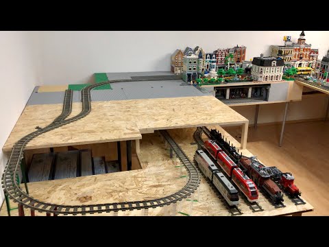 Bau einer Lego Stadt Teil 103. - Zugstrecke und Straße