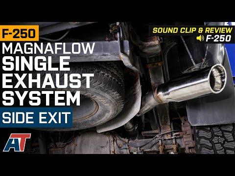 2011-2016 6.2L F-250 Magnaflow Street Series Single Exhaust System Review & Sound Clip