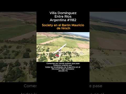 Villa Dominguez, Entre Rios desde el Microsoft Flight Simulator #villadominguez #entrerios #msfs