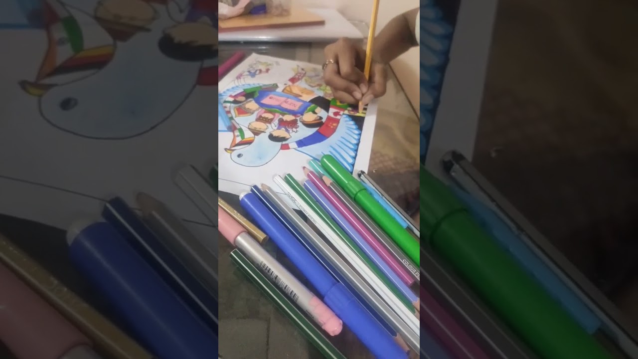 Drawing On G20 And New Education Policy // Inspired From Printest #diy  @artwithmaithilimumma6874