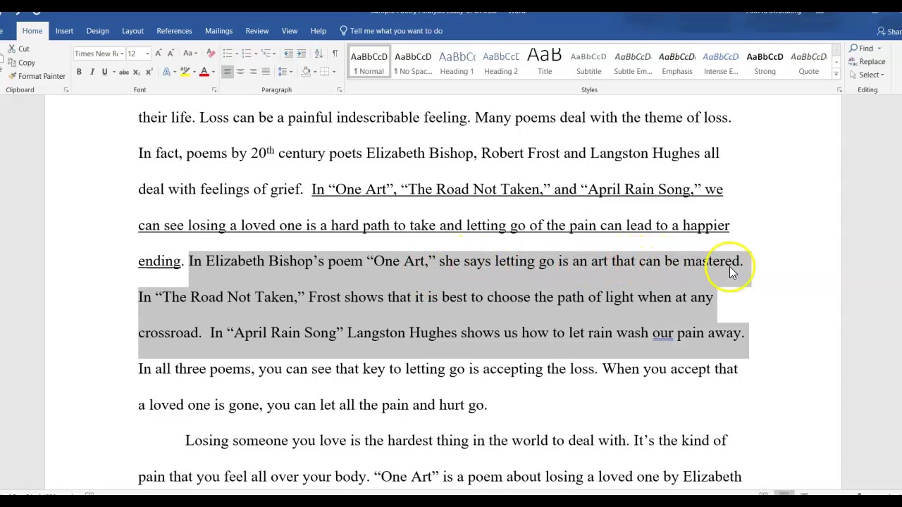 How to Use the Sample Essay to write your own (ENG 102)