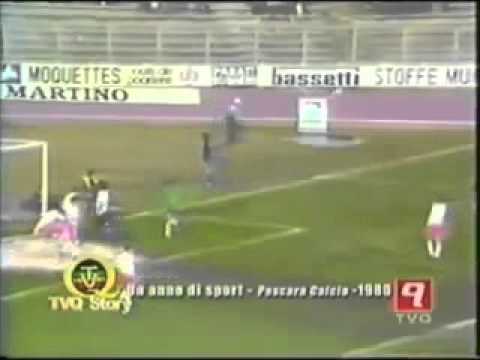 Pescara-Bari 2-1 1980-1981 Silva,Di Michele,Serena 15 giornata