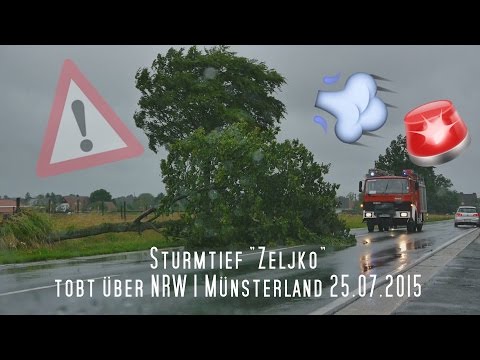 Sturmtief "Zeljko" tobt über NRW | Münsterland 25.07.2015