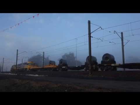 *Rare* 1WB3 with extra loco's at the back pushing train- 8/9/14