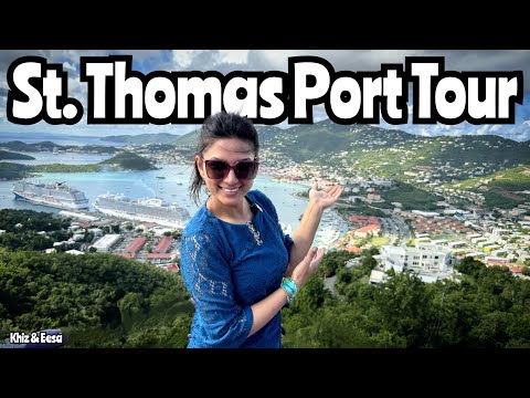 St. Thomas Tour - Sky Ride to Paradise Point + Havensight and Charlotte Amalie #travel #cruise