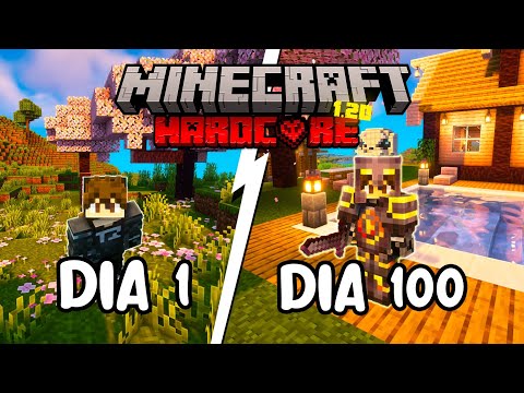 SOBREVIVI 100 DIAS NO MINECRAFT HARDCORE 1.20