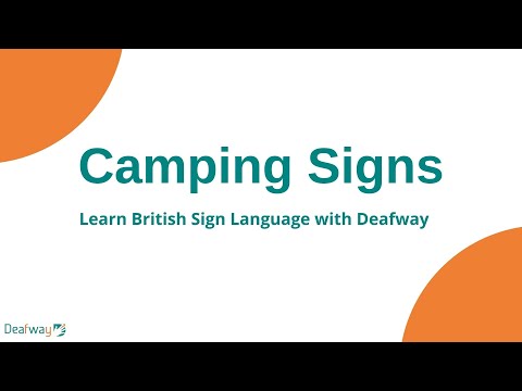 How to Sign Campground in Auslan