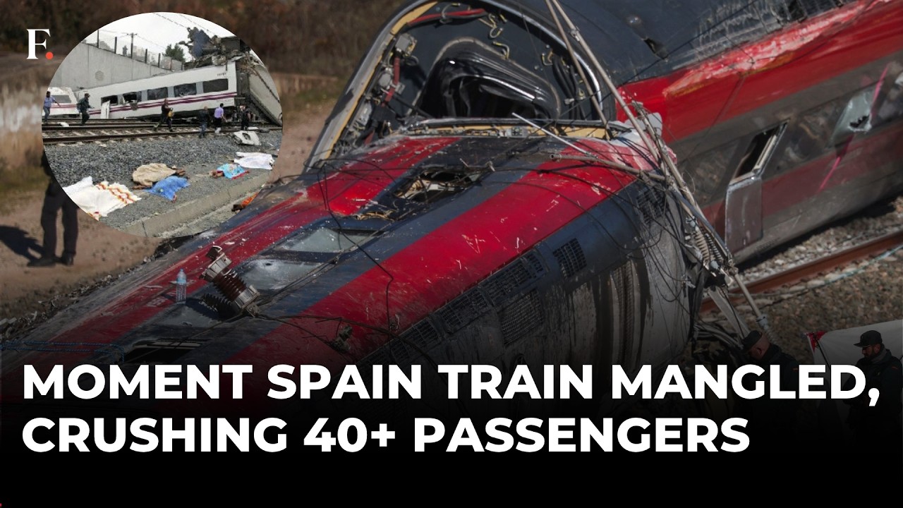 First Spain Train Crash Video; Terrifying Moment That Claimed 40+ Lives In Toledo | Rescue Underway