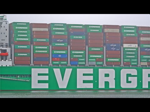 ALMOST FULL LOADED ULCS "EVER ARM" ARRIVES FROM YANTIAN AT ROTTERDAM PORT - 4K SHIPSPOTTING 2023