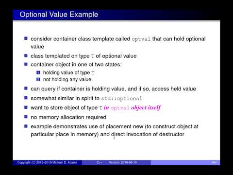 SENG 475 Lecture 20 (2019-06-19) — Memory Management