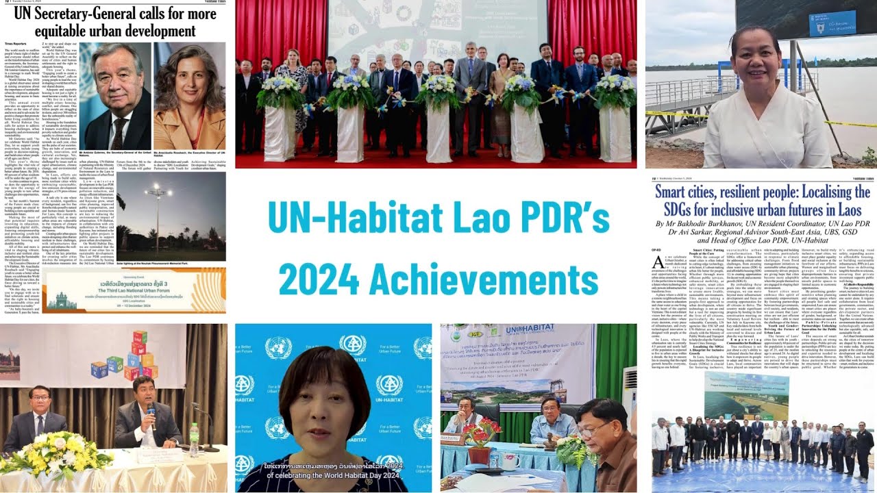 UN-Habitat Lao PDR's 2024 Achievements | UN-Habitat Lao PDR