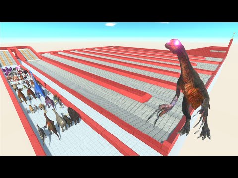 ESCAPE FROM ALIEN THERIZINOSAURUS - Survived Mode - ARBS - Animal Revolt Battle Simulator