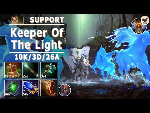 Keeper Of The Light Soft Support | 7.32b | Pos 4 KOTL Play | Dota 2 Immortal Gameplay