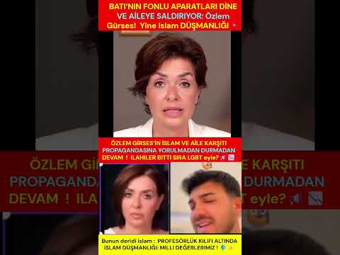 🚀 KİMİN NE OLDUĞU ARTIK ÇOK AÇIK: İSLAM DÜŞMANLIĞINI PROFESÖR ÜNVANIYLA AKLAMAYA ÇALIŞANLAR! 🚀  

✨ Sözde gazeteci maskesi takıp ekranlara çıkan Özlem Gürses, Batı’nın fonlu aparatlarıyla birlikte bu kez doğrudan aziz dinimize ve inancımıza saldırmaya başladı! ✨  

💎 🇪🇺 Avrupa’nın o çürümüş, ahlaksız ve sapkın düzenini referans gösterip "Onlar yapıyor biz de yapalım" diyenler, İslam’ı ve kutsal aile yapımızı içeriden vurmaya yelteniyor! ✨  

✨ Kimi sözde profesörleri ve unvanlı isimleri ekranlara çıkarıp bilim kılıfı altında İslam düşmanlığını meşrulaştırmaya çalışan bu zihniyetin maskesi nihayet tamamen düştü! 💎  

📢 Yurt dışından gelen o milyarlık fonlarla beslenen dernekler MASAK raporlarıyla deşifre olunca, nasıl da köşeye sıkıştıklarını tüm milletimiz ibretle izliyor! ✨  

🔥 Çeşitlilik ve sivil toplum maskesi takarak bu milletin en büyük kalesi olan AİLE MÜESSESESİNİ ve İSLAMİ DEĞERLERİMİZİ hedef alanlar, bu topraklarda asla hedeflerine ulaşamayacak! ✨  

⭐ 🇹🇷 Batı’nın uşaklığını yapıp bu milletin inancına hınç besleyenlere karşı REİSİMİZİN liderliğinde kurulan çelikten irade, tüm bu kirli oyunları ve provokasyonları yerle bir ediyor! 🔥  

✨ Kim ne maskesi takarsa taksın, arkalarına hangi küresel güçleri alırlarsa alsınlar; bu aziz millet dine ve aileye uzanan o kirli ellere asla geçit vermeyecektir! 📢  

🔥 Yazan: Bülent Taşgin 

🎯 #İslamDüşmanlığı #ÖzlemGürses #MilliDeğerler #Aile #Türkiye #Reis #Erdogan #Sondakika #Haber #GerçekMedya 