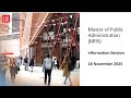 Master Of Public Administration MPA Information Session