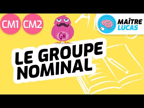Le groupe nominal CM1 - CM2 - Cycle 3 - Français - Grammaire