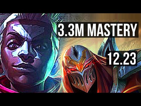 EKKO vs ZED (MID) | 3.3M mastery, 1000+ games, 6/1/2 | KR Diamond | 12.23