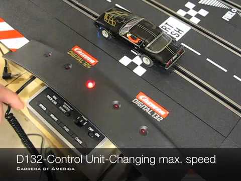 Carrera D132-Control Unit-Programming Speed