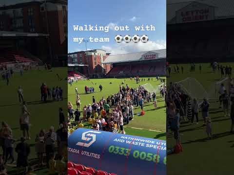 Walking out with my team ⚽️⚽️⚽️⚽️⚽️❤️❤️⚽️⚽️⚽️⚽️⚽️