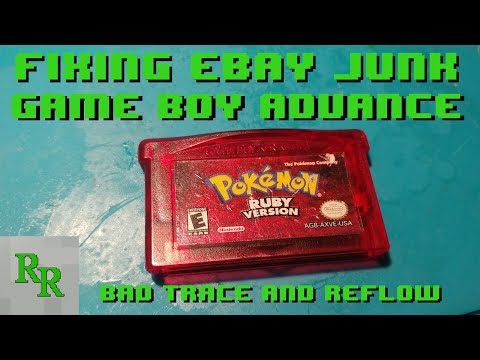 Fixing eBay Junk - Game Boy Advance Game - Game Won't Boot Up - Pokemon Ruby
