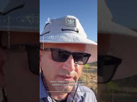 Israeli forces block Palestinian American Lou Ridi from walking on his land | AJ #shorts