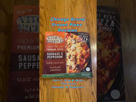 FROZEN VITO & NICK’S THIN CRUST SAUSAGE & PEPPERONI PIZZA