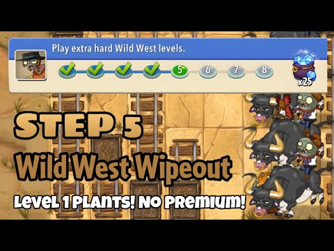 Plants vs Zombies 2 | Epic Quest: Wild West Wipeout - Step 5