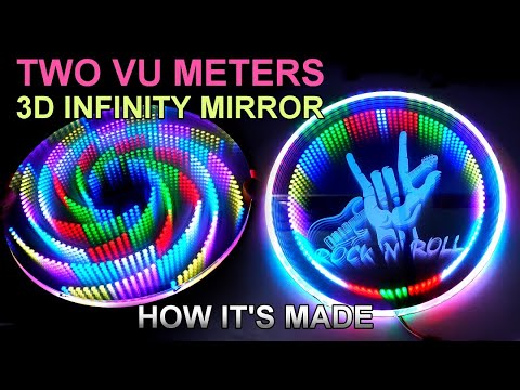 TWO VU Meter 3D Infinity Mirror | How It's Made