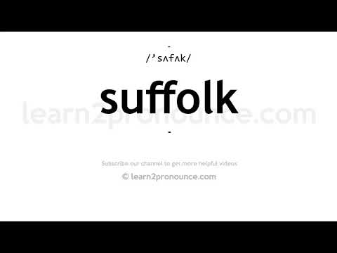 How to pronounce Suffolk | English pronunciation