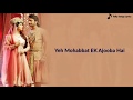 Yeh Muhabbat Tu Ek Ajooba Hai Fantastic Lyrics 2024