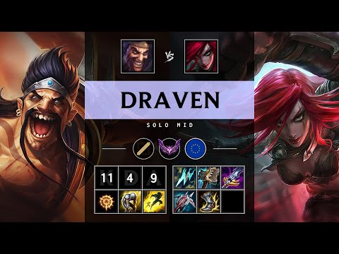 Draven Mid vs Katarina: Dominating - EUW Master Patch 14.24