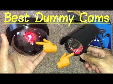 ✅Best Dummy Fake Security Cameras with 🔴 Red LED Flashing Lights & Video Surveillance Signs Review