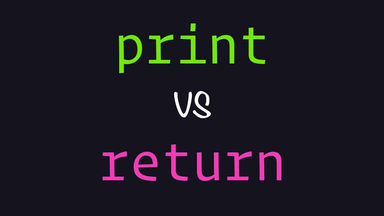print vs return em Python! Qual a diferença?