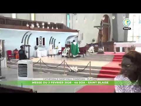 Messe de 12h30 du 3 février 2026 en direct de la Cathédrale Saint Paul d'Abidjan - Plateau