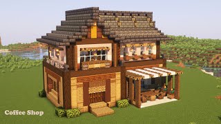 【マインクラフト】和風カフェの作り方[Minecraft][tutorial][cafe]