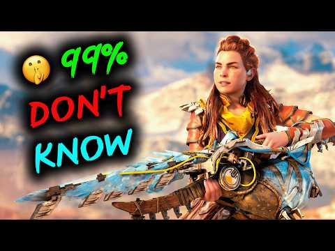 Advanced & SECRET Combat Tips You NEED To Know 🏹 Horizon Zero Dawn