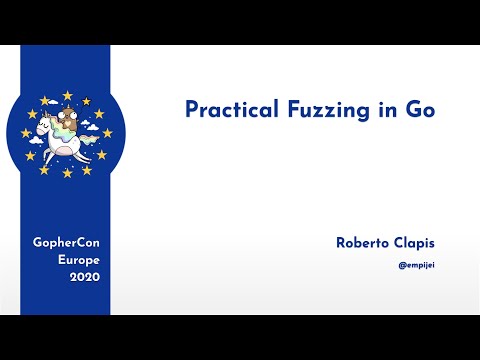 GopherCon Europe 2020: Roberto Clapis - Practical Fuzzing in Go