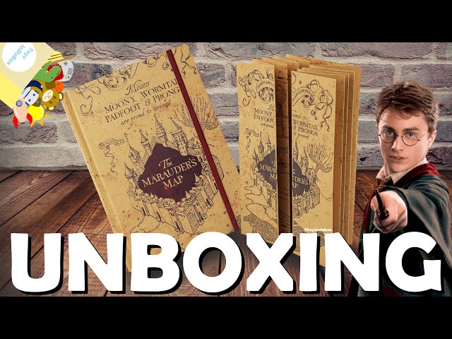 Vídeo relacionado con HARRY POTTER Bolígrafos Varitas Papelería con Mapa De Merodeador Hogwarts Sellos Kit y Juego de Tinta