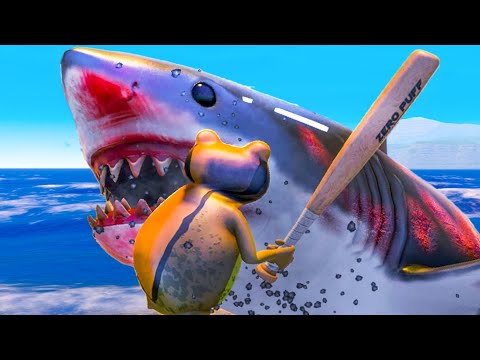 FROG WITH A BAT vs SHARKS! - Amazing Frog - Part 192 | Pungence