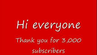 3,000 subscribers