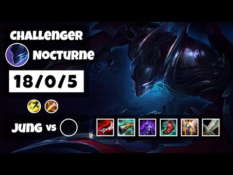Nocturne vs Rek'Sai OCE Challenger JUNGLE (18/0/5) - v11.10