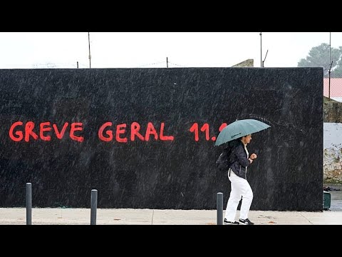 Video Thumbnail: Portugal prepares for first general strike in 12 years against new labour package