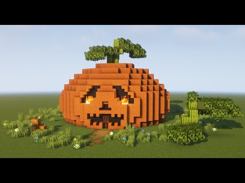 Minecraft Tutorial | How to Build Spooky Pumpkin House | Halloween Special
