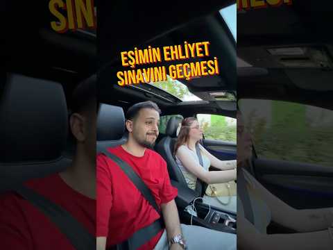 hanımın ehliyet sınavını geçmesi