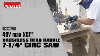 40V max XGT® Brushless Cordless Rear Handle 7-1/4” Circular Saw (GSR01) - Thumbnail