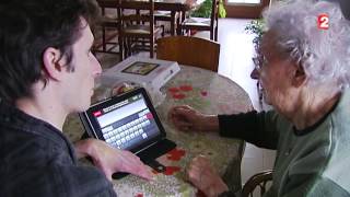 preview picture of video 'Reportage dans JT de France 2 sur le portage de tablettes numériques aux séniors'
