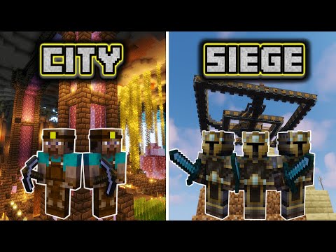 300 Players form Civilizations with MULTIPLE EPIC SIEGES in Minecraft