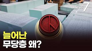 4년 전보다 늘어난 무당층 왜? [뉴스더] [뉴스7]