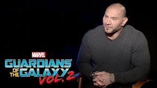 Dave Bautista on Marvel Studios Guardians of the Galaxy Vol. 2